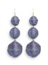 Main View - Click To Enlarge - KENNETH JAY LANE - Graduating threaded sphere drop earrings