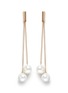 Main View - Click To Enlarge - KENNETH JAY LANE - Glass pearl gold plated drop earrings