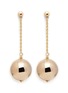 Main View - Click To Enlarge - KENNETH JAY LANE - Gold plated sphere drop earrings