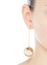 Figure View - Click To Enlarge - KENNETH JAY LANE - Gold plated sphere drop earrings