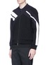 Front View - Click To Enlarge - NEIL BARRETT - 'Retro Modernist' panel jacket