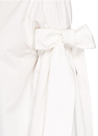 Detail View - Click To Enlarge - SHUSHU/TONG - Bow sleeve cotton poplin shirt