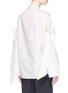 Back View - Click To Enlarge - SHUSHU/TONG - Bow sleeve cotton poplin shirt