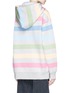 Back View - Click To Enlarge - MARC JACOBS - City appliqué stripe oversized hoodie