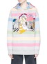 Main View - Click To Enlarge - MARC JACOBS - City appliqué stripe oversized hoodie