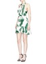 Figure View - Click To Enlarge - C/MEO COLLECTIVE - 'Witness' Pine Maui print crepe dress