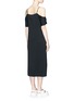 Back View - Click To Enlarge - T BY ALEXANDER WANG - Chain neck cold shoulder dress