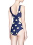 Back View - Click To Enlarge - ZOE KARSSEN - 'Smileys All Over' cutout one-piece swimsuit