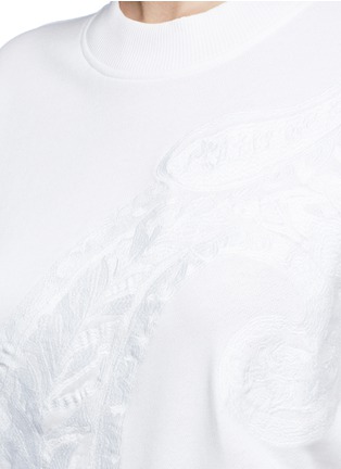 Detail View - Click To Enlarge - ACNE STUDIOS - 'Yana' embroidered paisley French terry sweatshirt