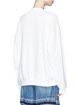 Back View - Click To Enlarge - ACNE STUDIOS - 'Yana' embroidered paisley French terry sweatshirt