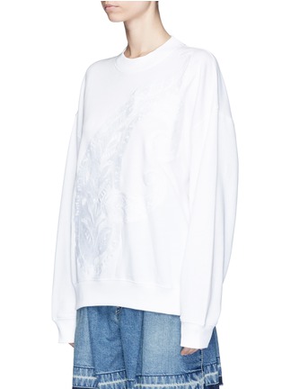 Front View - Click To Enlarge - ACNE STUDIOS - 'Yana' embroidered paisley French terry sweatshirt