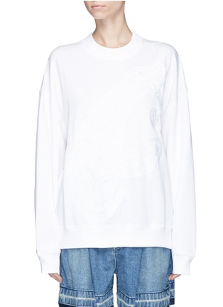 Main View - Click To Enlarge - ACNE STUDIOS - 'Yana' embroidered paisley French terry sweatshirt