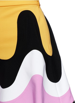 Detail View - Click To Enlarge - EMILIO PUCCI - Wavy panelled flared jersey skirt