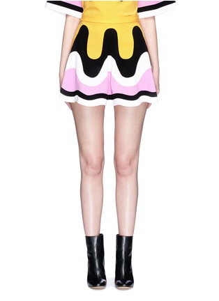 Main View - Click To Enlarge - EMILIO PUCCI - Wavy panelled flared jersey skirt