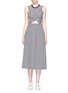 Main View - Click To Enlarge - T BY ALEXANDER WANG - Twist front cutout stripe jersey dress