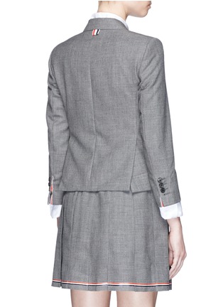 Back View - Click To Enlarge - THOM BROWNE  - Wool cropped classic blazer
