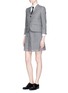 Figure View - Click To Enlarge - THOM BROWNE  - Wool cropped classic blazer