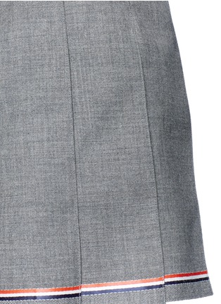 Detail View - Click To Enlarge - THOM BROWNE  - Pleated wool mini skirt