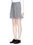Front View - Click To Enlarge - THOM BROWNE  - Pleated wool mini skirt