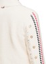 Detail View - Click To Enlarge - THOM BROWNE  - Stripe stitch cropped tweed jacket