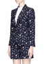 Front View - Click To Enlarge - THOM BROWNE  - Poppy floral embroidered wool blazer