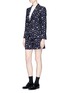 Figure View - Click To Enlarge - THOM BROWNE  - Poppy floral embroidered wool blazer