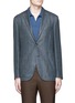 Main View - Click To Enlarge - BOGLIOLI - 'K-Jacket' check plaid wool-silk-linen soft blazer