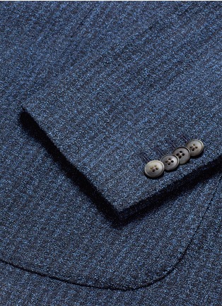 Detail View - Click To Enlarge - BOGLIOLI - 'K-Jacket' check textured soft blazer
