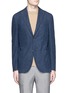 Main View - Click To Enlarge - BOGLIOLI - 'K-Jacket' check textured soft blazer