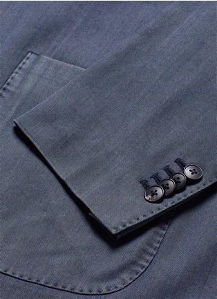 Detail View - Click To Enlarge - BOGLIOLI - 'K-Jacket' herringbone wool soft blazer