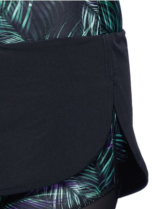 Detail View - Click To Enlarge - WE ARE HANDSOME - 'Jag' leaf print performance double shorts