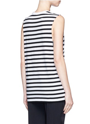 Back View - Click To Enlarge - THE UPSIDE - 'Lucky' feeder stripe cotton tank top