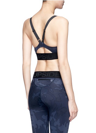 Back View - Click To Enlarge - THE UPSIDE - 'Seals Dance' print sports bra top