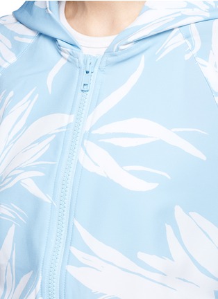 Detail View - Click To Enlarge - THE UPSIDE - 'Lilium Lima' print hooded jacket