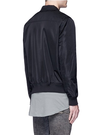 Back View - Click To Enlarge - TOPMAN - Twill bomber jacket