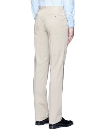 Back View - Click To Enlarge - CANALI - Regular fit stretch cotton chinos