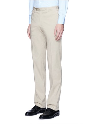 Front View - Click To Enlarge - CANALI - Regular fit stretch cotton chinos