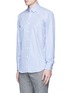 Front View - Click To Enlarge - CANALI - Stripe cotton shirt