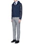 Figure View - Click To Enlarge - CANALI - Stripe cotton shirt