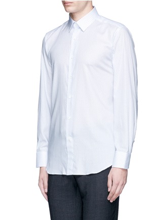Front View - Click To Enlarge - CANALI - Floral print cotton shirt