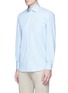 Front View - Click To Enlarge - CANALI - Cotton poplin dress shirt