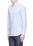 Front View - Click To Enlarge - CANALI - Check cotton poplin shirt