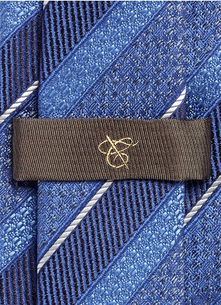 Detail View - Click To Enlarge - CANALI - Multi stripe silk tie