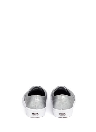 Back View - Click To Enlarge - VANS - 'Authentic Decon' metallic leather sneakers