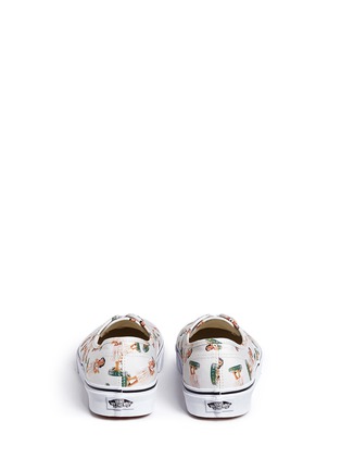 Back View - Click To Enlarge - VANS - 'Digi Hula Authentic' doll print canvas sneakers
