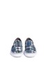Front View - Click To Enlarge - VANS - 'Classic' plaid patchwork skate slip-ons