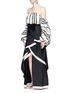 Figure View - Click To Enlarge - 73052 - 'Julio Verne' suede bow belt silk taffeta skirt