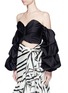 Front View - Click To Enlarge - 73052 - 'Merlin' off-shoulder sash tie cropped bustier