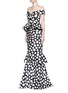 Figure View - Click To Enlarge - 73052 - 'Miss Golightly' polka dot ruffle gown