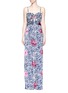 Main View - Click To Enlarge - 73052 - 'Fermina' floral print sash tie wide leg jumpsuit